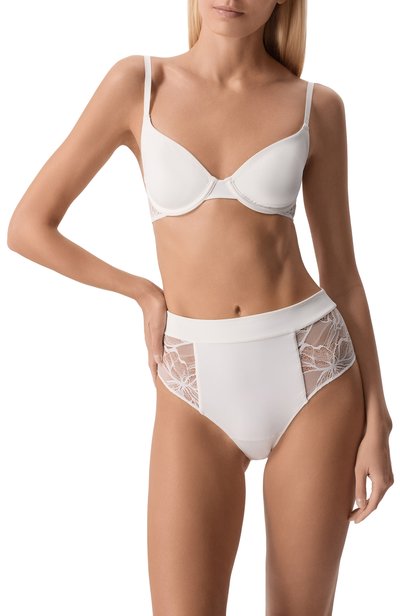 Трусы-слипы с завышенной талией WOLFORD белого цвета по цене 12800 руб., арт. 4W2320, фото 2 Трусы-слипы с завышенной талией WOLFORD, арт. 4W2320, фото 2