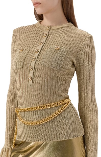 Пуловер из вискозы SELF-PORTRAIT, арт. SC25011TGD, фото 5