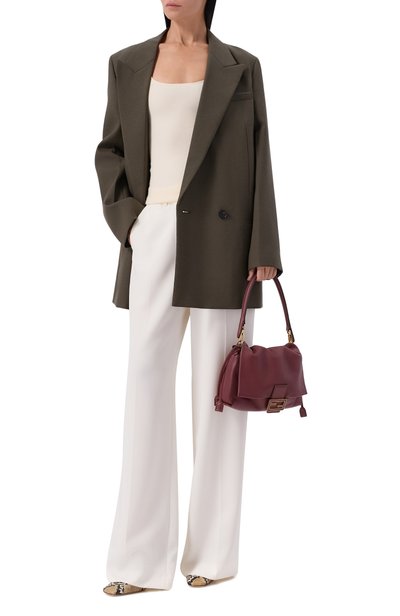 Сумка mamma baguette medium FENDI бордового цвета по цене 466000 руб., арт. 8BR833/AQ0D, фото 3 Сумка mamma baguette medium FENDI, арт. 8BR833/AQ0D, фото 3