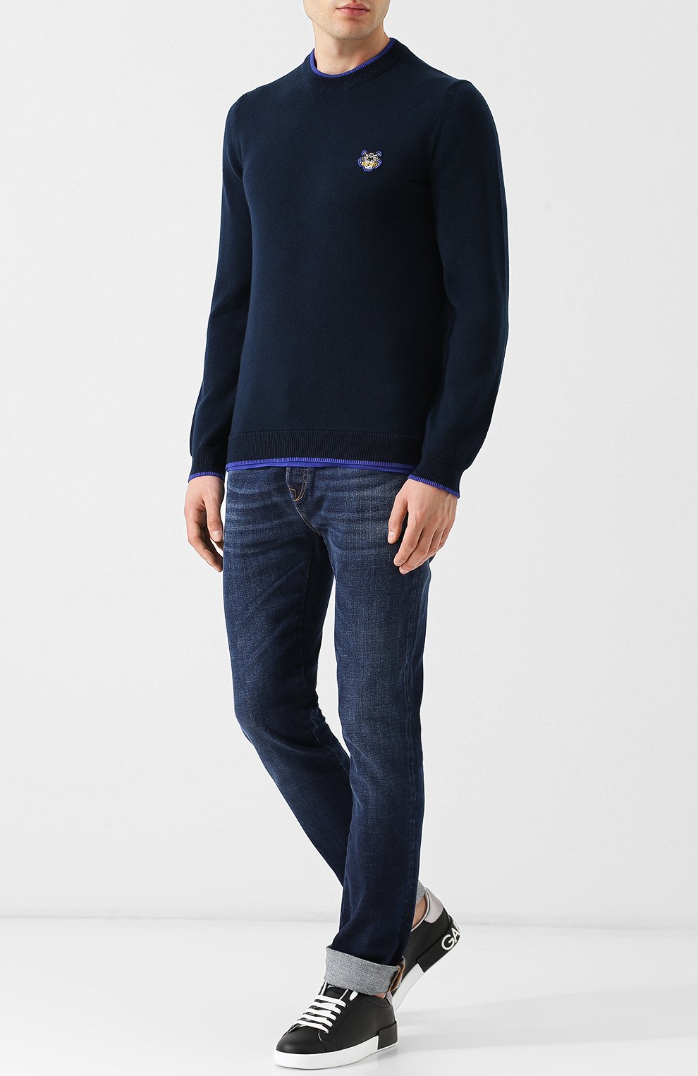 Хлопковый джемпер  KENZO, арт. 5PU2023AB, фото 2