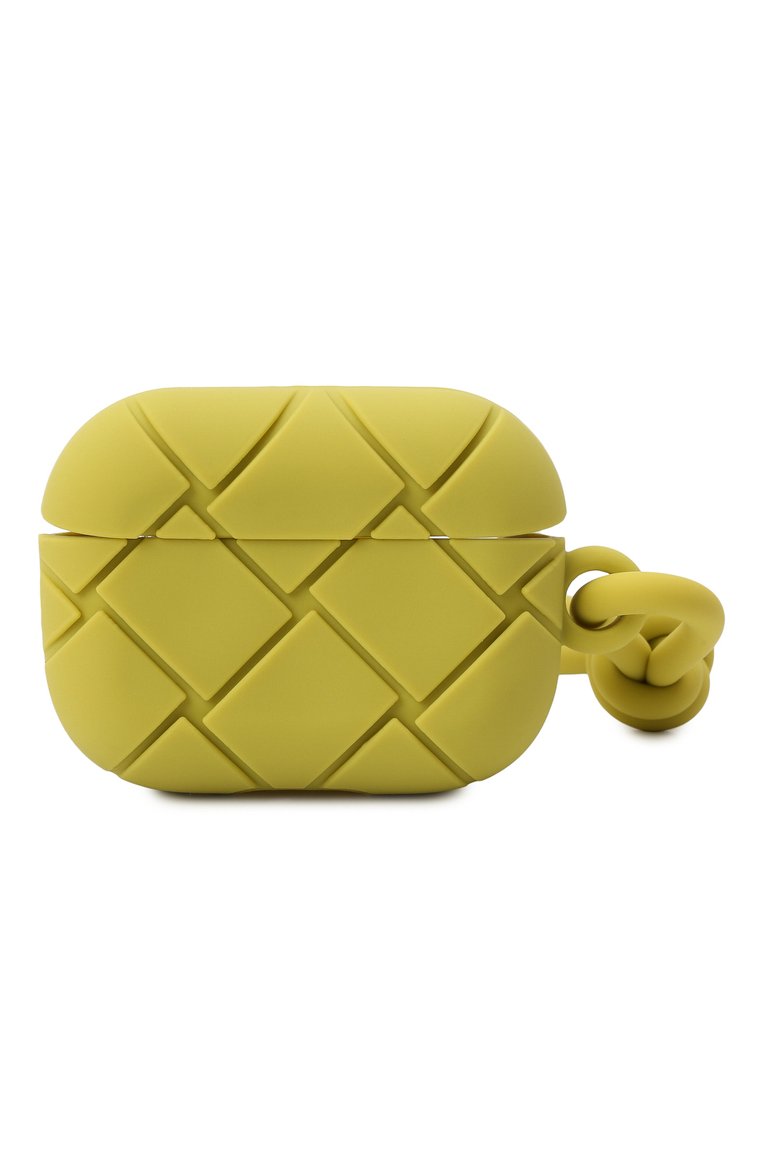 Чехол для airpods pro BOTTEGA VENETA салатового цвета, арт. 691715/V0EY0 | Фото 1 (Материал: Пластик; Региональные ограничения белый список (Axapta Mercury): Не проставлено; Нос: Не проставлено)