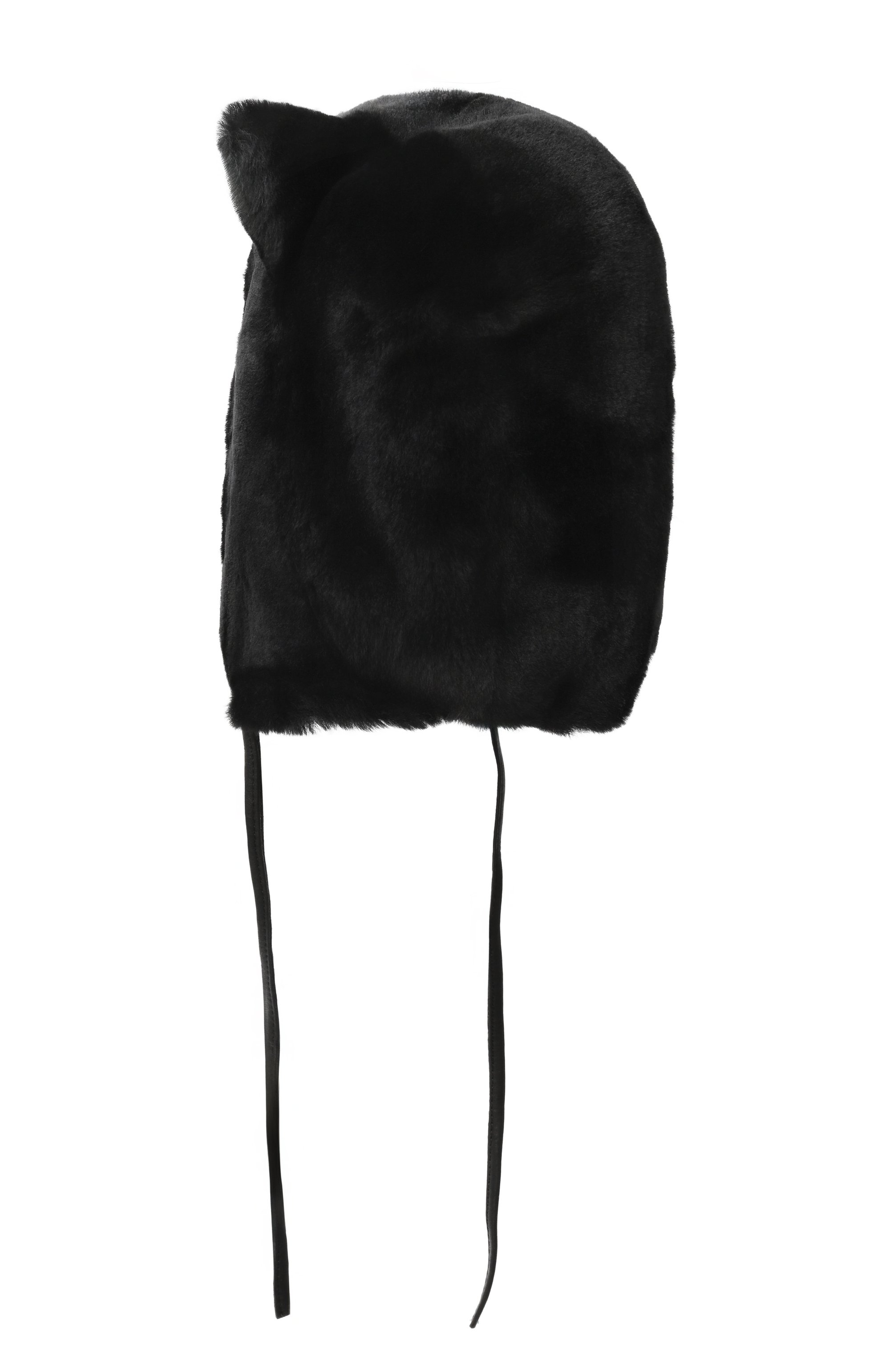 Шапка из овчины VLASTA MOUNTAIN черного цвета по цене 21000 руб., арт. CAT, фото 2 Шапка из овчины VLASTA MOUNTAIN, арт. CAT, фото 2