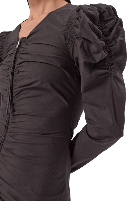 Хлопковое платье Isabel Marant Etoile 25PR00685FA/C1J06E Чёрный  25PR00685FA/C1J06E Фото 5