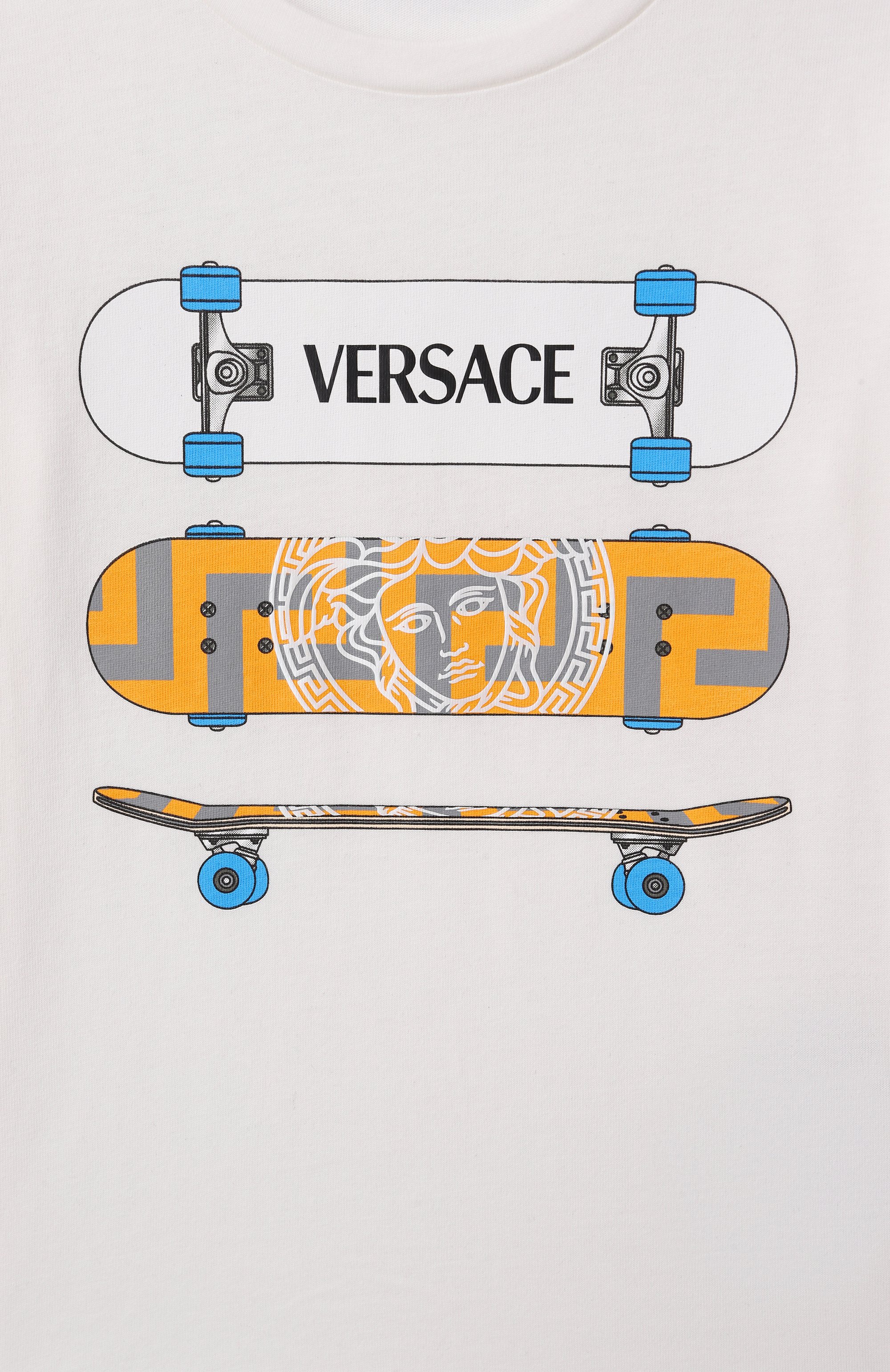 Хлопковая футболка VERSACE, арт. 1018560/1A13231, фото 3