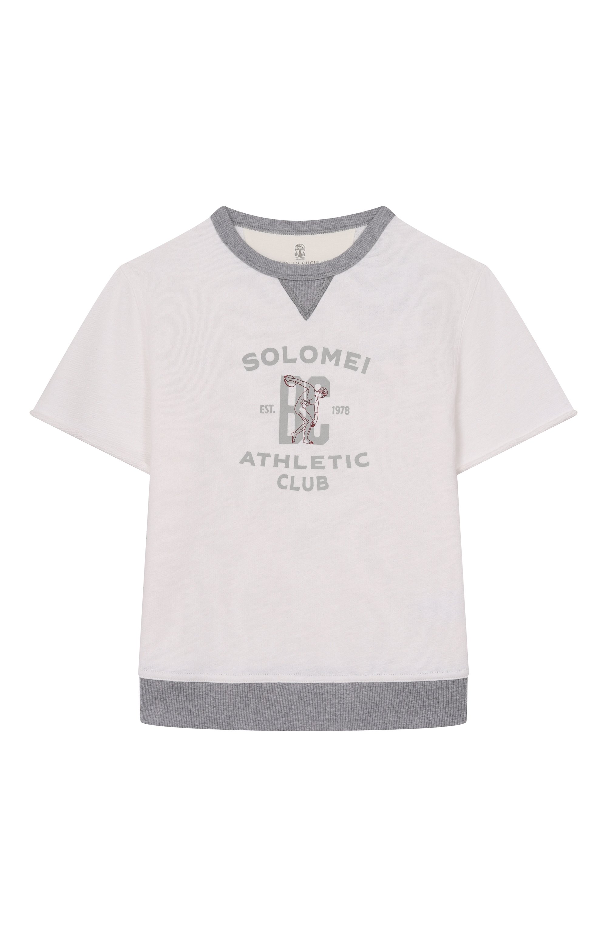 Свитшот из хлопка и льна BRUNELLO CUCINELLI, арт. BR831E501B, фото 1