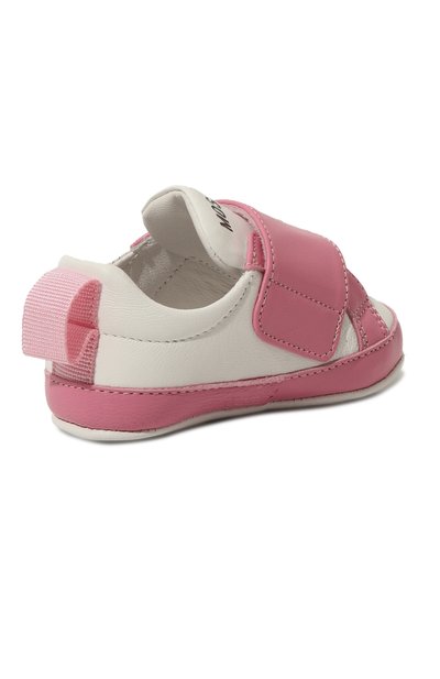 Кожаные пинетки MOSCHINO розового цвета по цене 14550 руб., арт. 78564, фото 3 Кожаные пинетки MOSCHINO, арт. 78564, фото 3