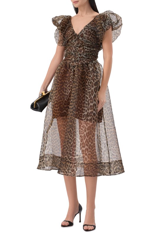 Платье Ganni A1030248 Леопардовый  A1030248 Фото 2