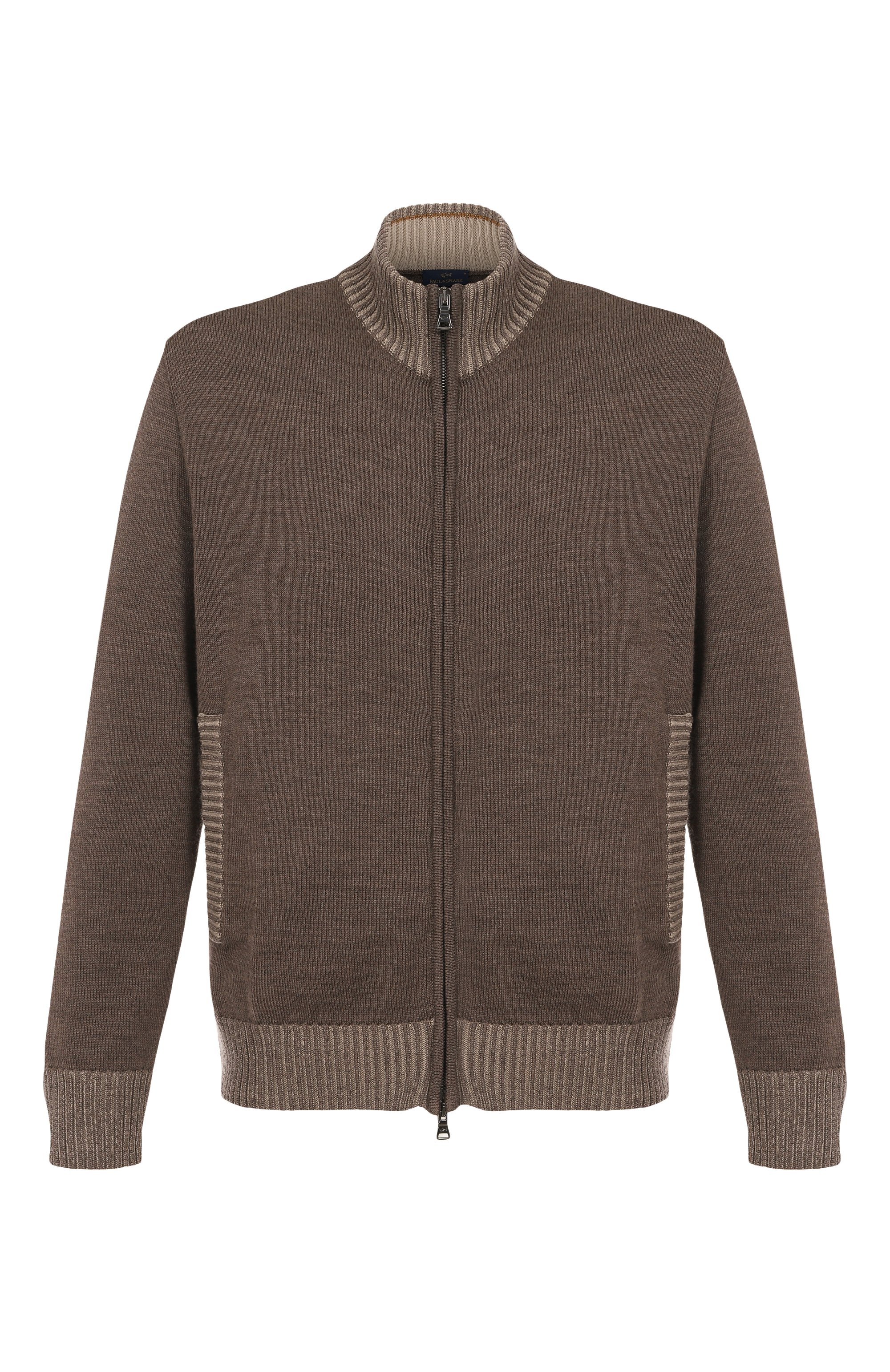 Шерстяной кардиган PAUL&SHARK коричневого цвета по цене 72300 руб., арт. 15311205, фото 1 Шерстяной кардиган PAUL&SHARK, арт. 15311205, фото 1