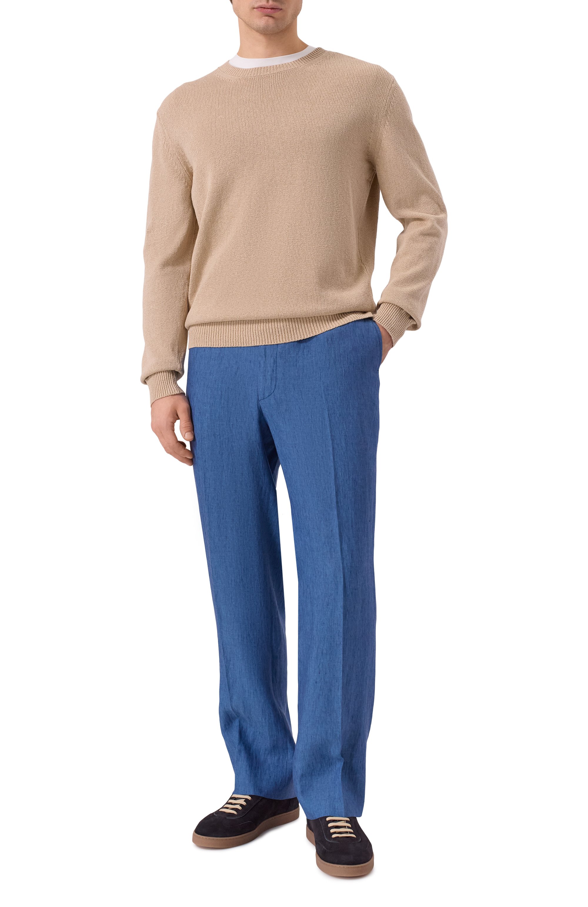 Льняные брюки CORNELIANI, арт. 274L27/2714159, фото 2