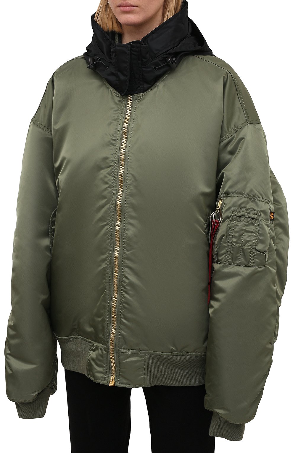 Куртка VETEMENTS хаки цвета по цене 143500 руб., арт. UE51JA300G 1338/W, фото 3 Куртка VETEMENTS, арт. UE51JA300G 1338/W, фото 3