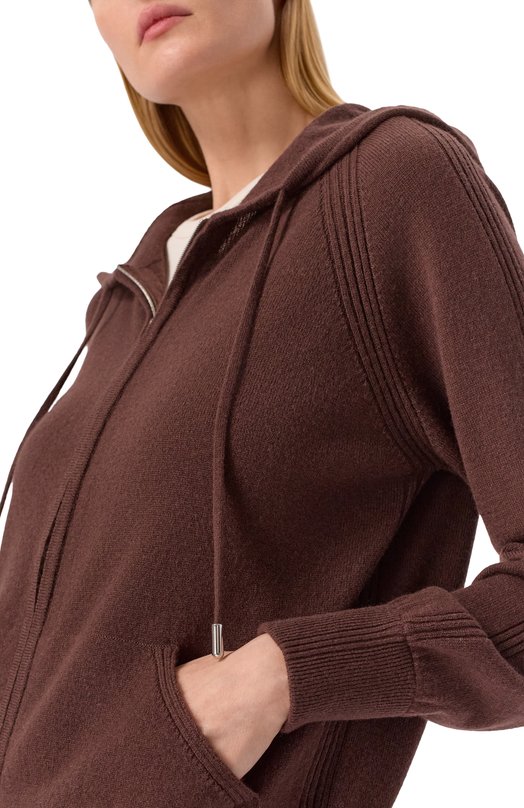 Кардиган из шерсти и кашемира MVST M25.1MW.K011 Коричневый  M25.1MW.K011 Фото 5