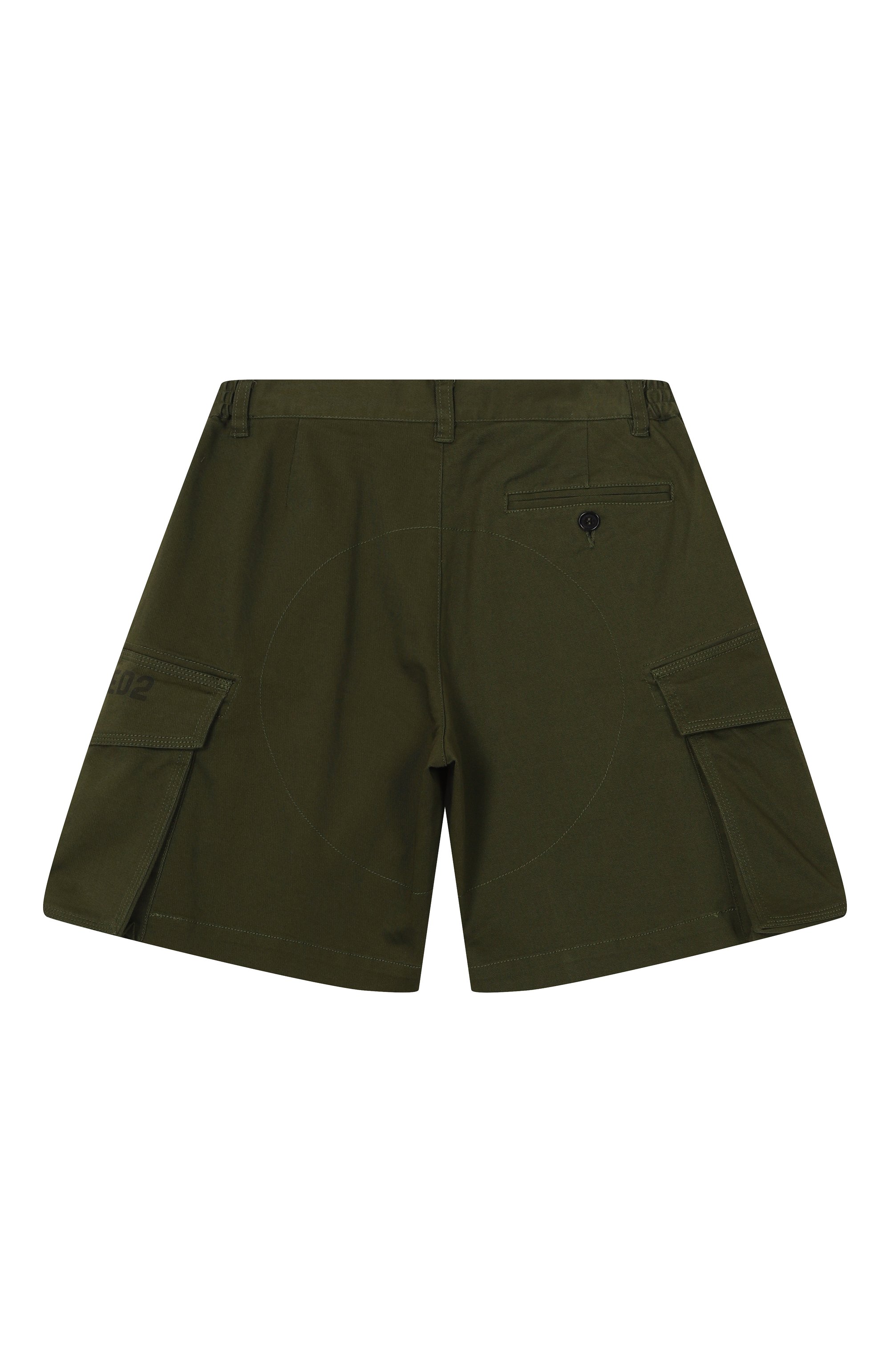 Хлопковые шорты-карго DSQUARED2 хаки цвета по цене 26350 руб., арт. DQ2773/D0093, фото 2 Хлопковые шорты-карго DSQUARED2, арт. DQ2773/D0093, фото 2