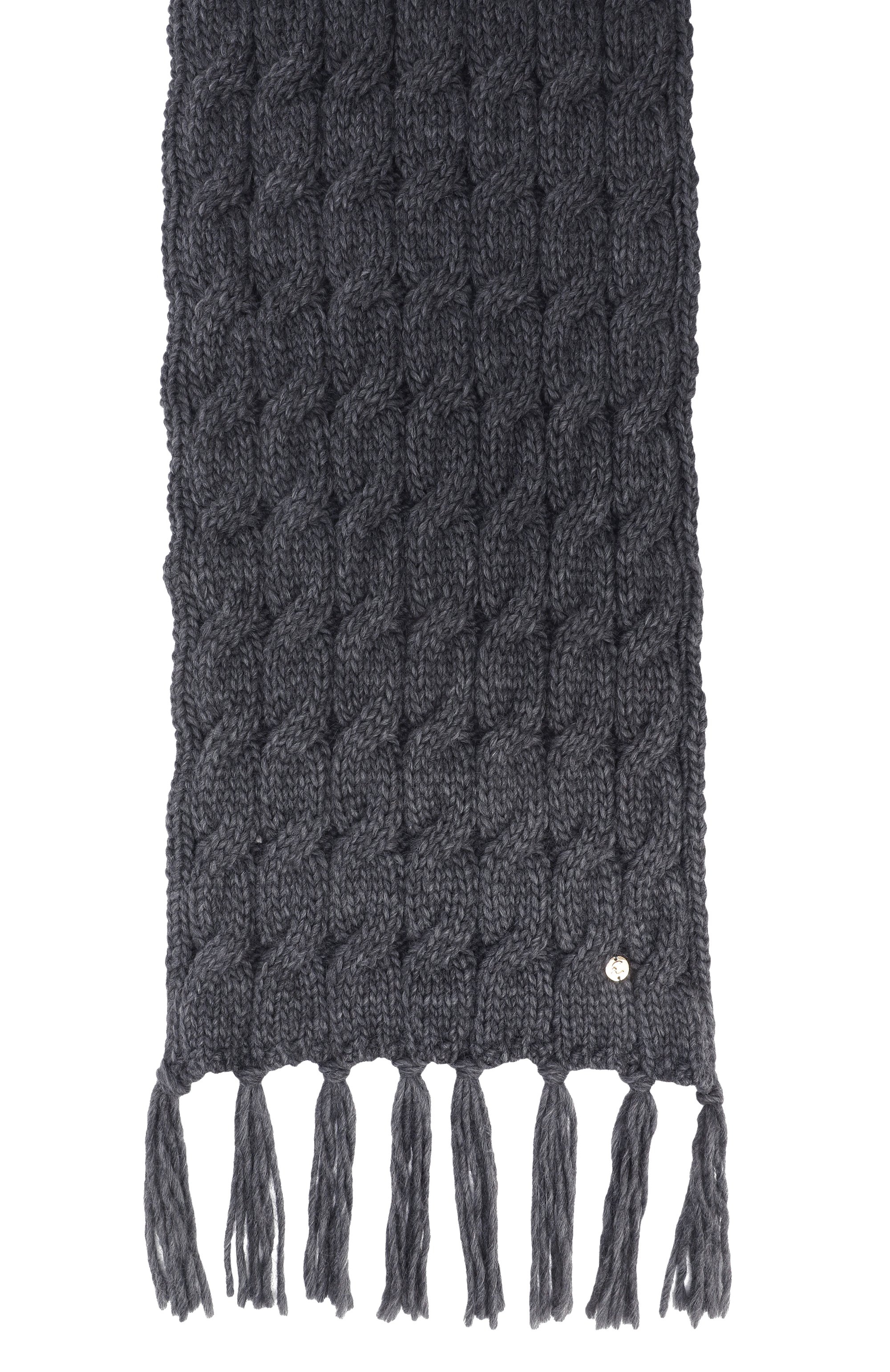 Шарф COCCINELLE серого цвета по цене 13650 руб., арт. E7 TRV 31 01 01, фото 4 Шарф COCCINELLE, арт. E7 TRV 31 01 01, фото 4