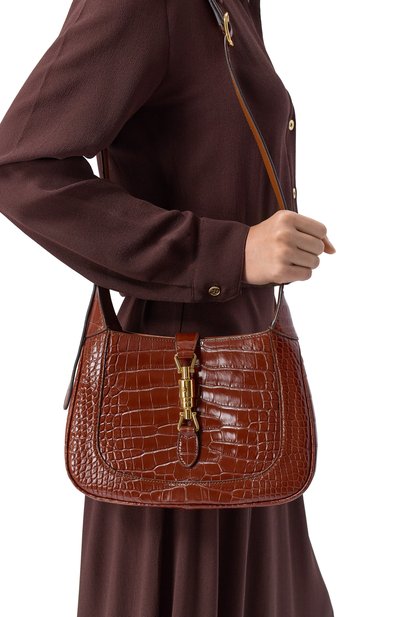 Сумка jackie 1961 small из кожи аллигатора GUCCI, арт. 636709 EV40G, фото 2