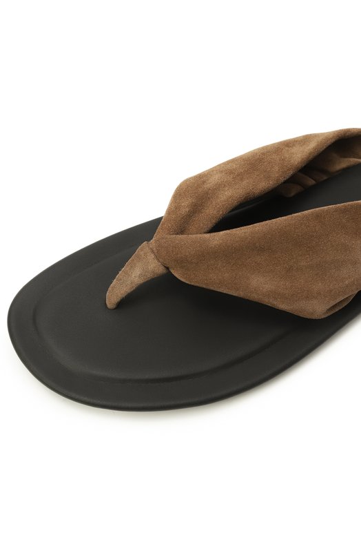 Замшевые шлепанцы Brunello Cucinelli MZSFC2890 Коричневый  MZSFC2890 Фото 7