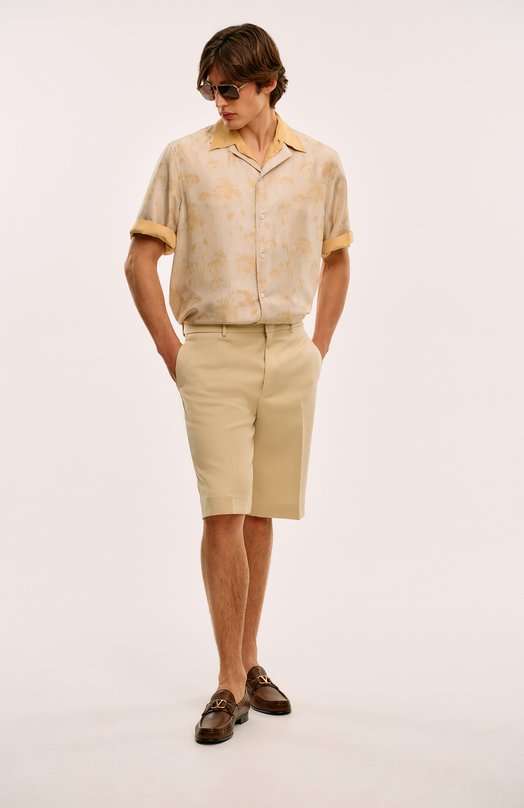 Шерстяные шорты Jil Sander J21KA0256/J40005 Жёлтый  J21KA0256/J40005 Фото 7