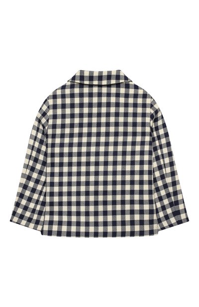 Шерстяной пиджак GUCCI синего цвета по цене 140500 руб., арт. 626196/XWAKL, фото 2 Шерстяной пиджак GUCCI, арт. 626196/XWAKL, фото 2