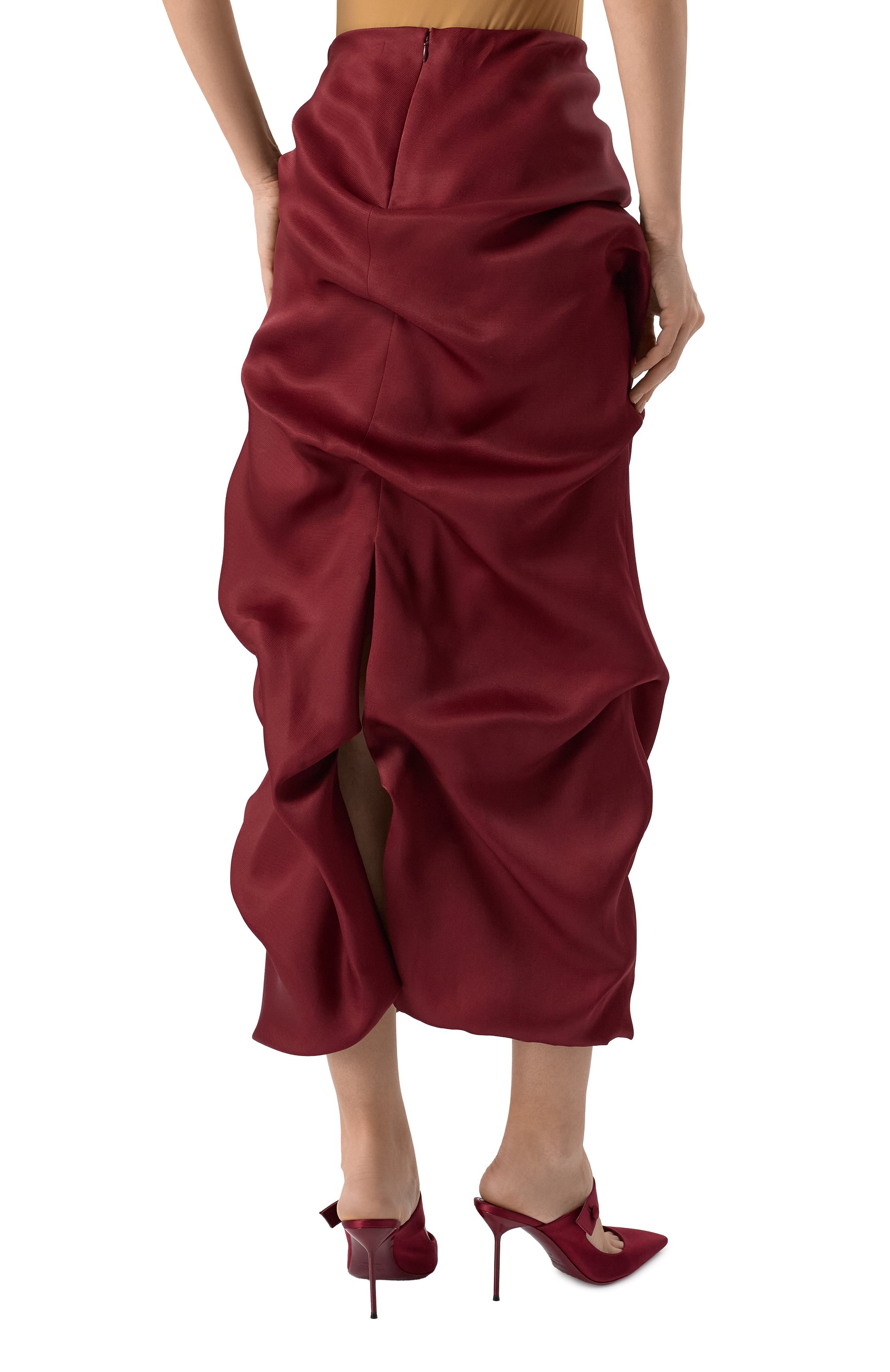 Шелковая юбка KHAITE, арт. 4138386/0LULA, фото 4