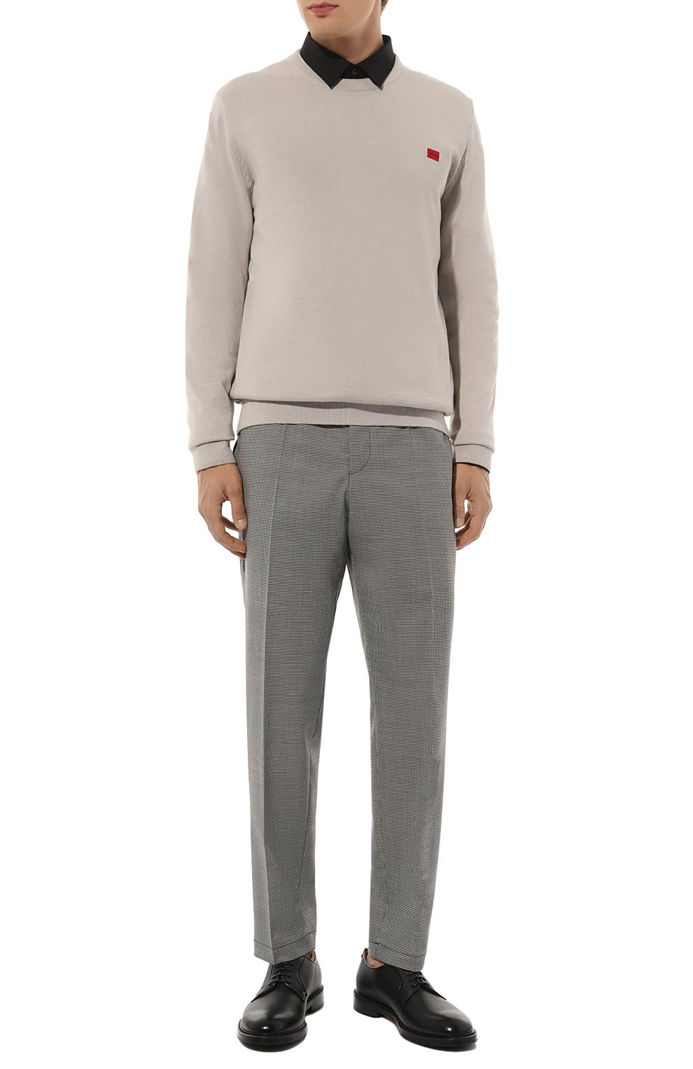 Кожаные дерби DOUCAL'S черного цвета по цене 52750 руб., арт. DU1385SIEWUF019N, фото 2 Кожаные дерби DOUCAL'S, арт. DU1385SIEWUF019N, фото 2