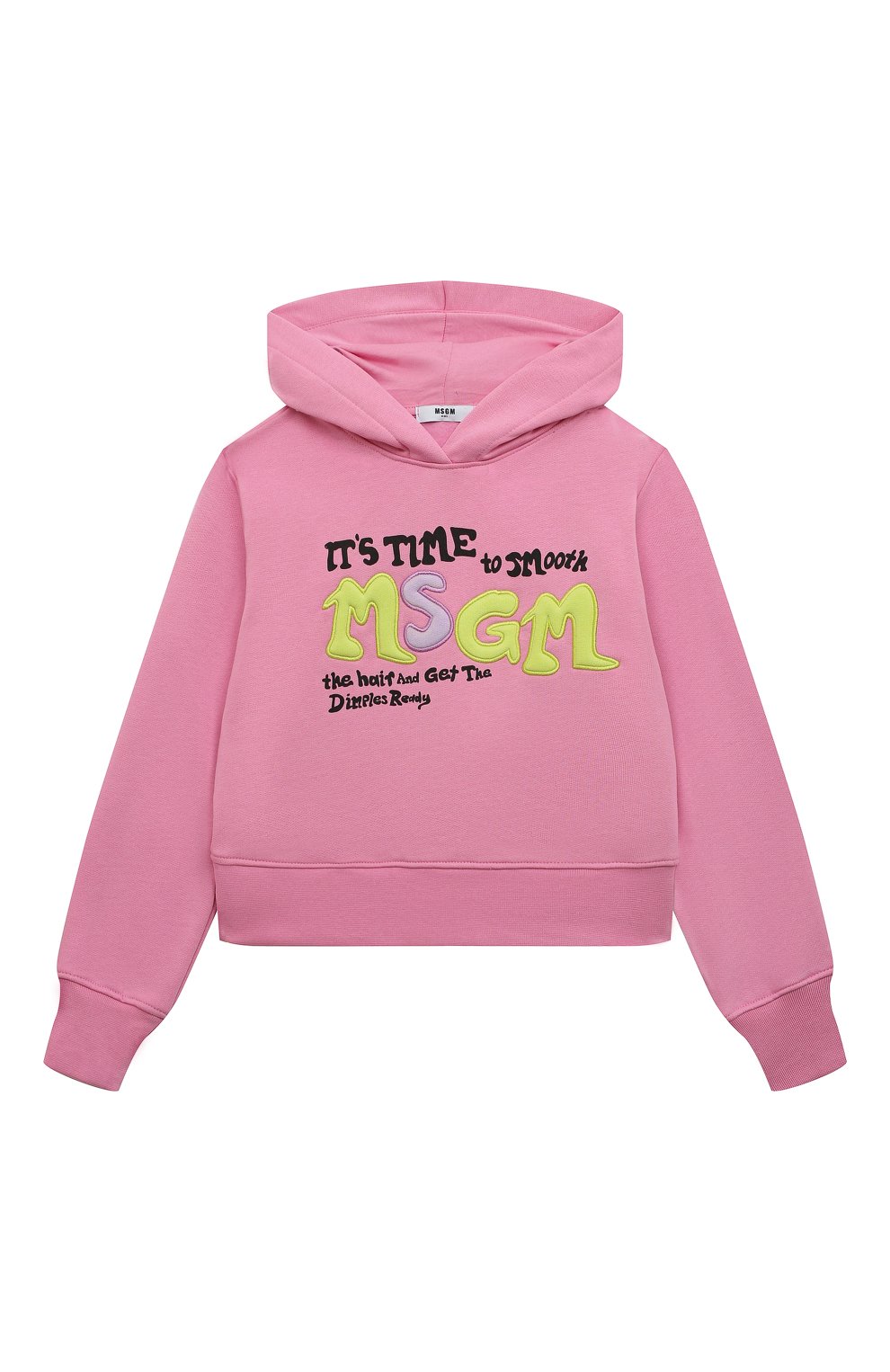 Хлопковое худи MSGM KIDS, арт. MS029185, фото 1