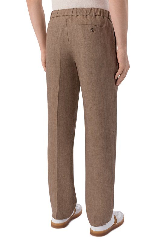 Льняные брюки Capobianco 20M811.LL00. Коричневый  20M811.LL00. Фото 4