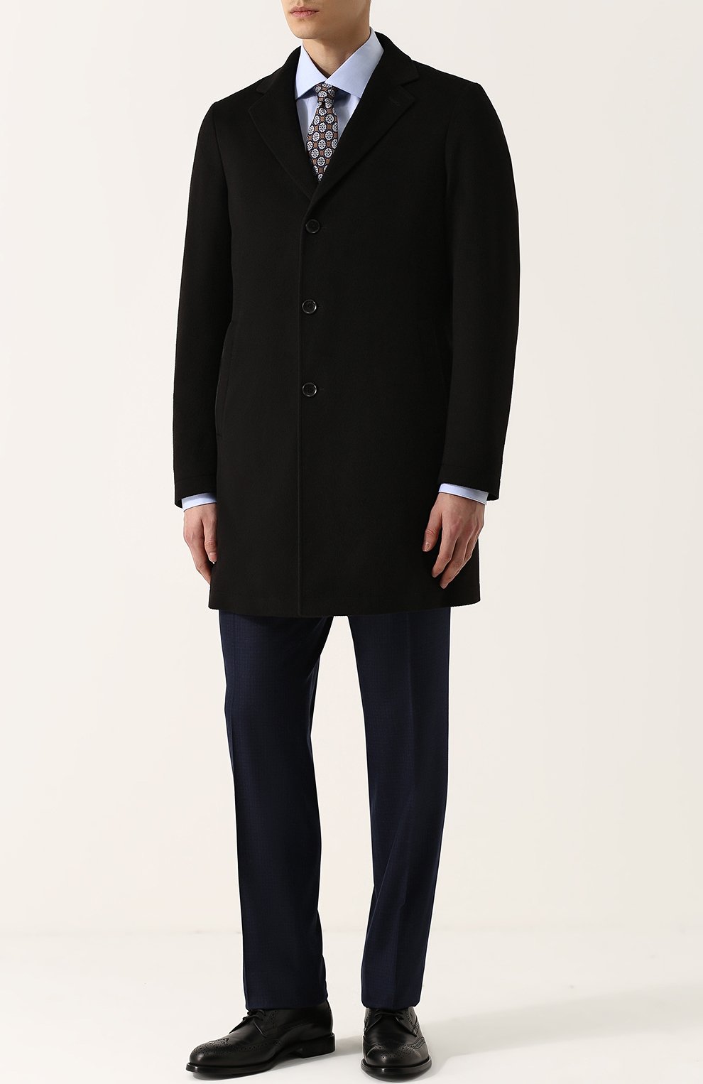 Однобортное пальто из шерсти викуньи с меховой подкладкой LORO PIANA, арт. FAG4531, фото 2