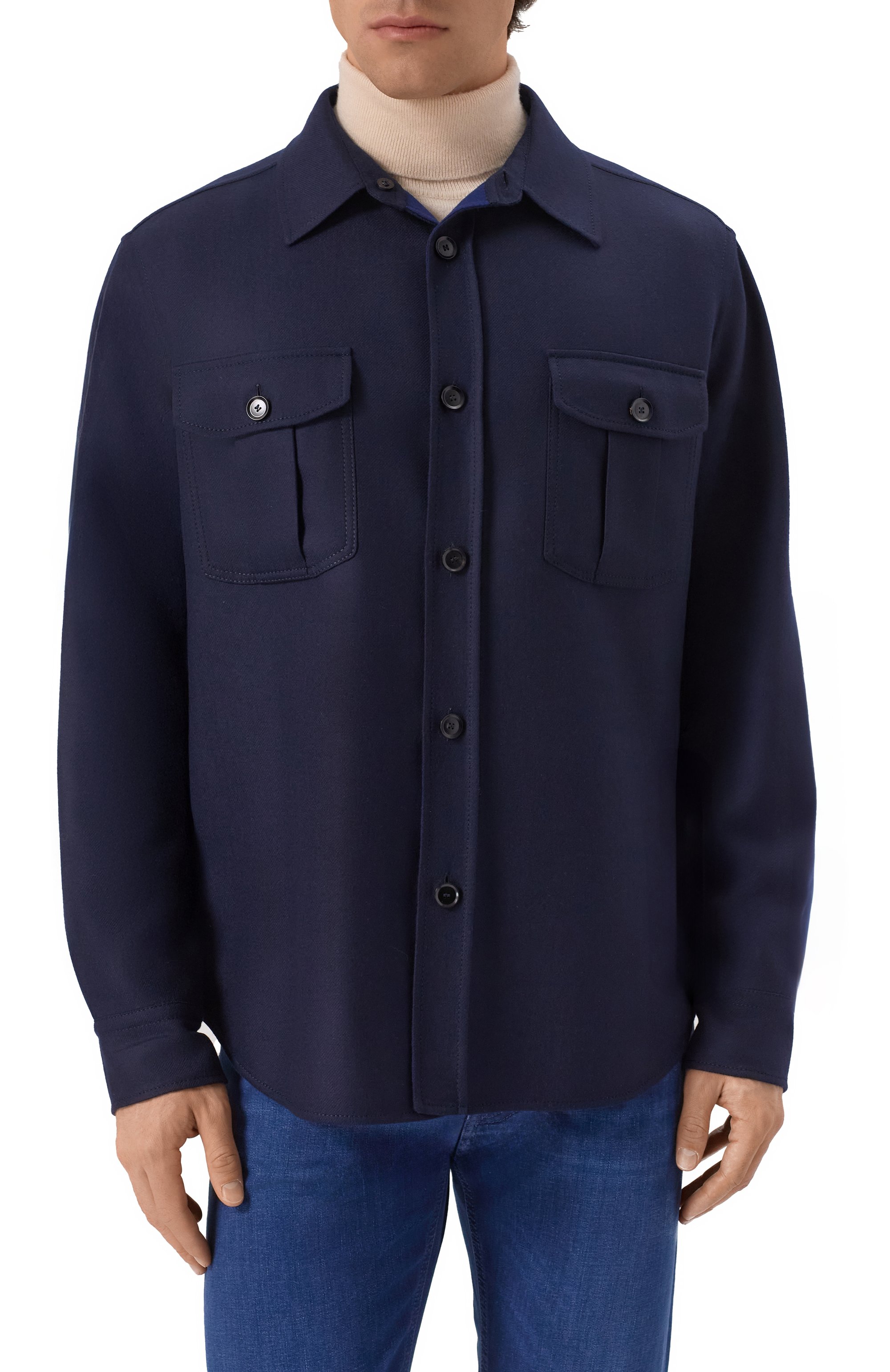 Шерстяная куртка-рубашка BRIONI, арт. SLTB0L/PBA40, фото 3