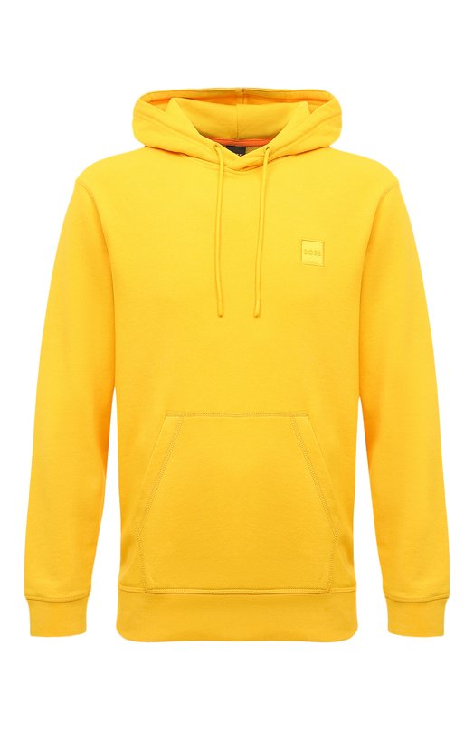 Хлопковое худи BOSS Orange 50468445 Жёлтый 50468445