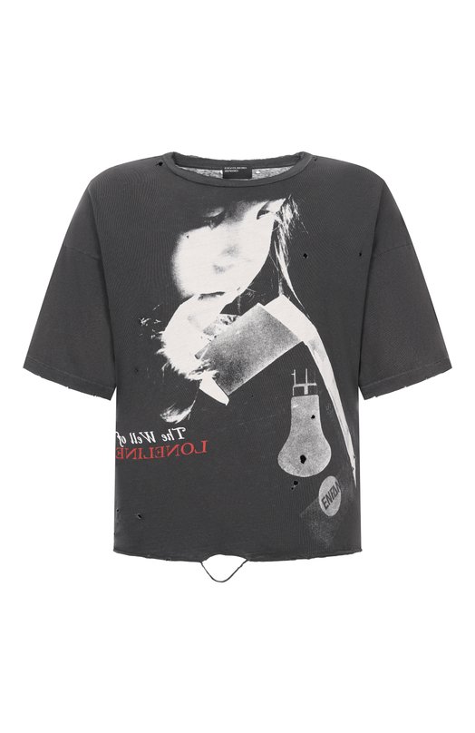 Хлопковая футболка Enfants Riches Deprimes 010-878/C0TT0N Серый 010-878/C0TT0N