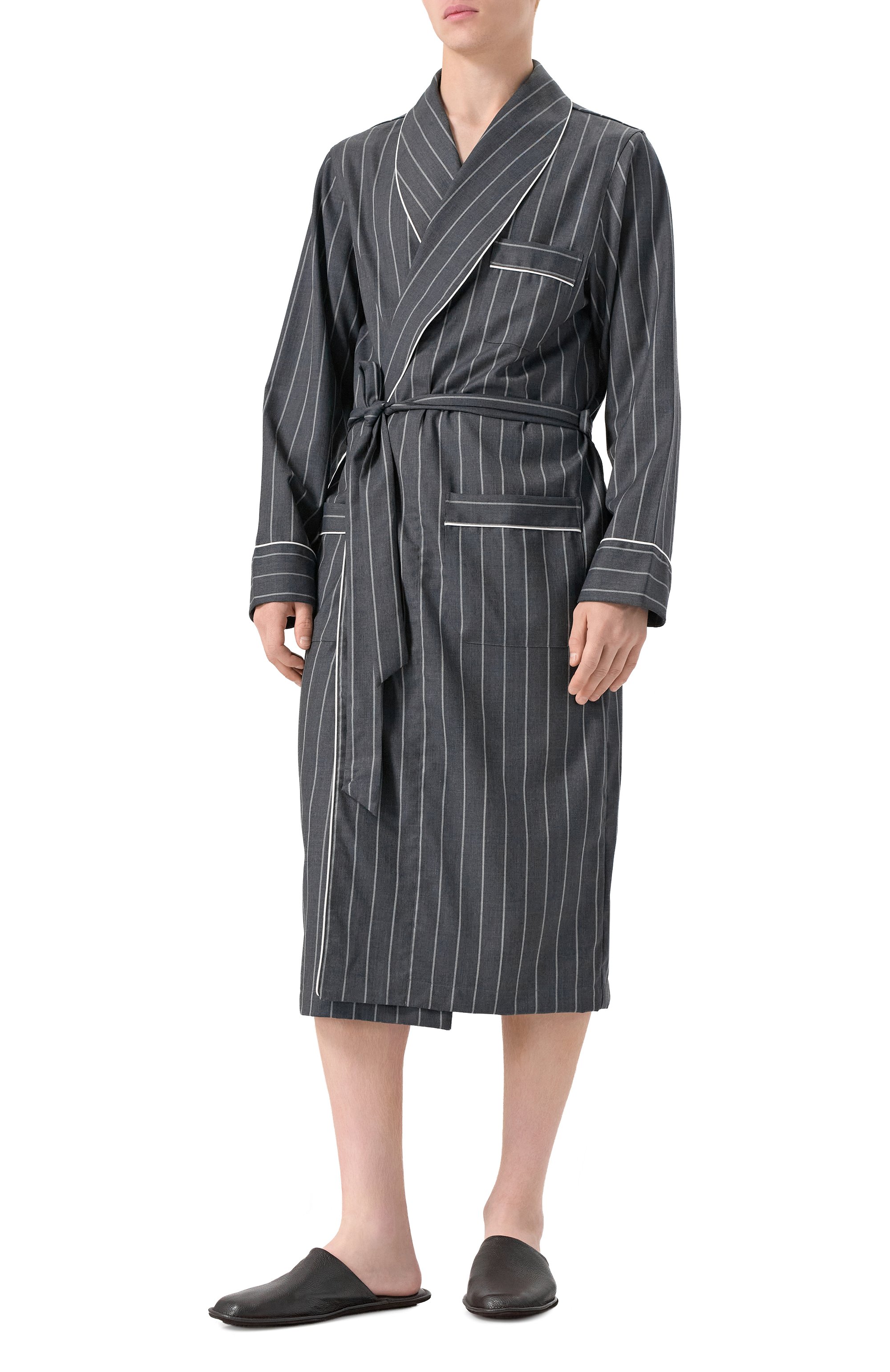 Кожаные домашние туфли HOMERS AT HOME, арт. 12045/BUFALIN0, фото 2