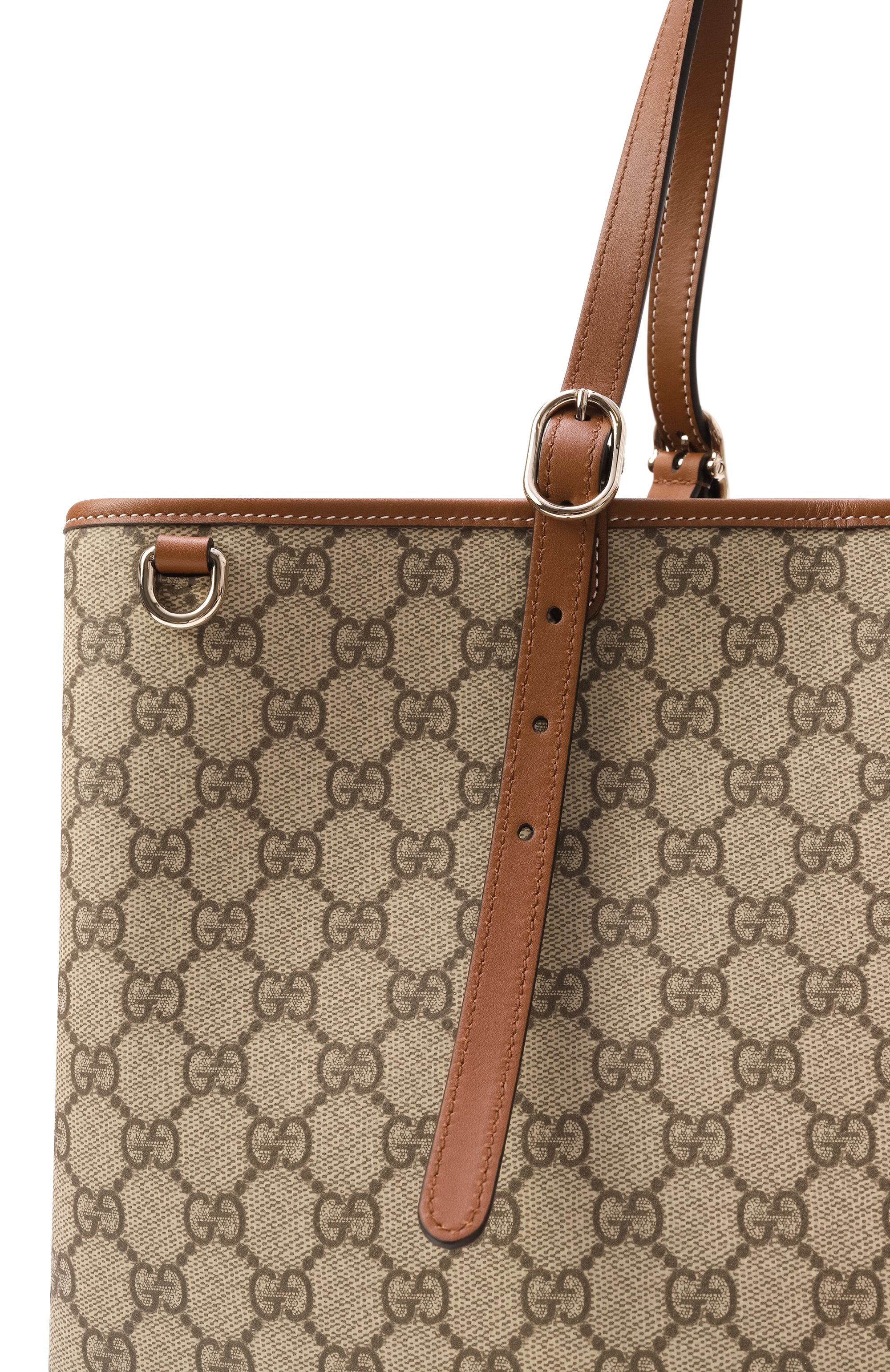 Сумка-тоут gg emblem maxi GUCCI бежевого цвета по цене 377500 руб., арт. 815212/FAD6L, фото 6 Сумка-тоут gg emblem maxi GUCCI, арт. 815212/FAD6L, фото 6