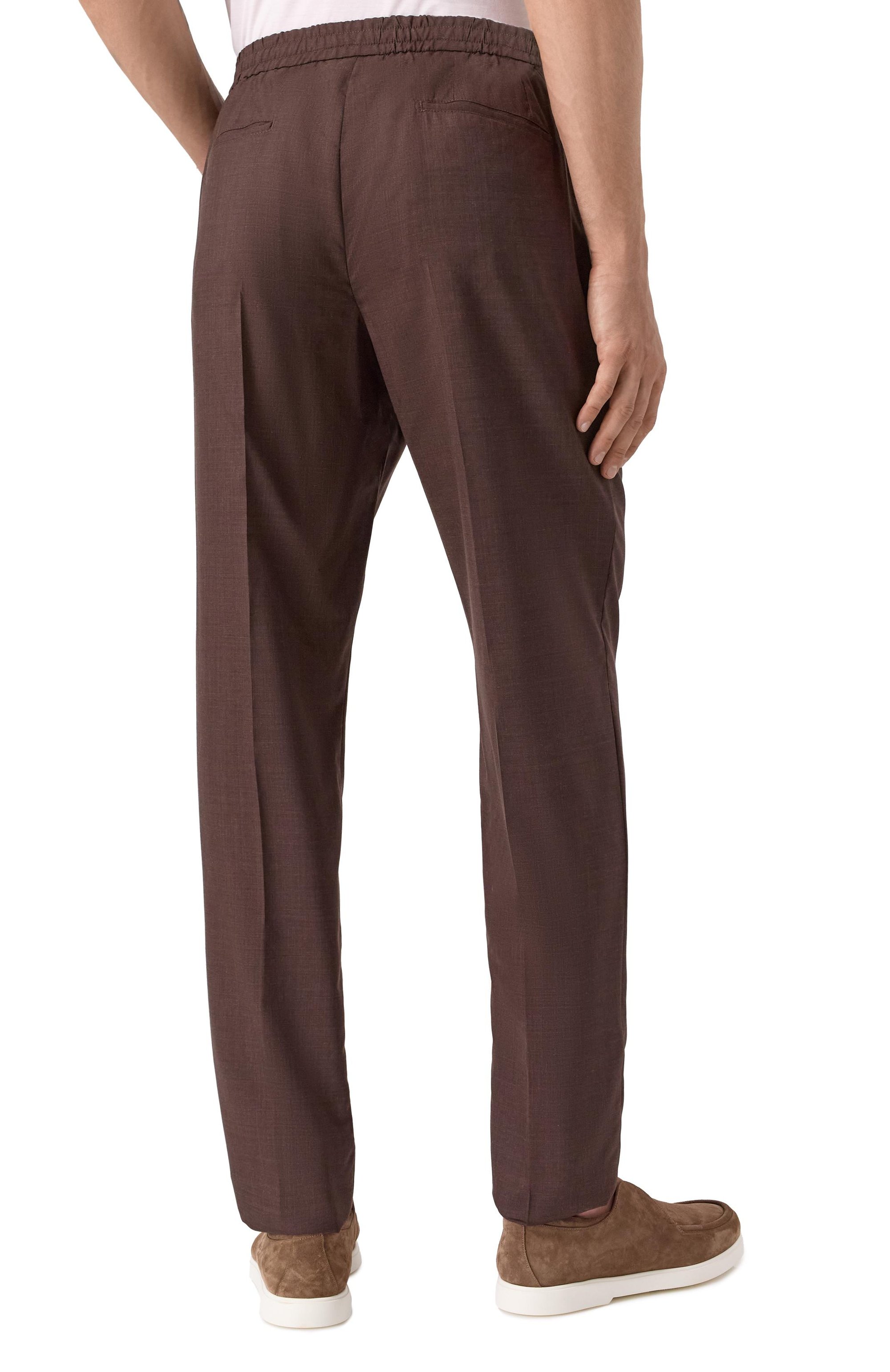 Брюки из шерсти и шелка MARCO PESCAROLO, арт. CHIAIA/5122/48, фото 4