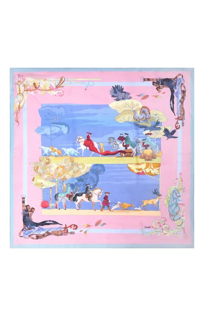 Шелковый платок царская охота GOURJI, арт. 91168937/55172, фото 4