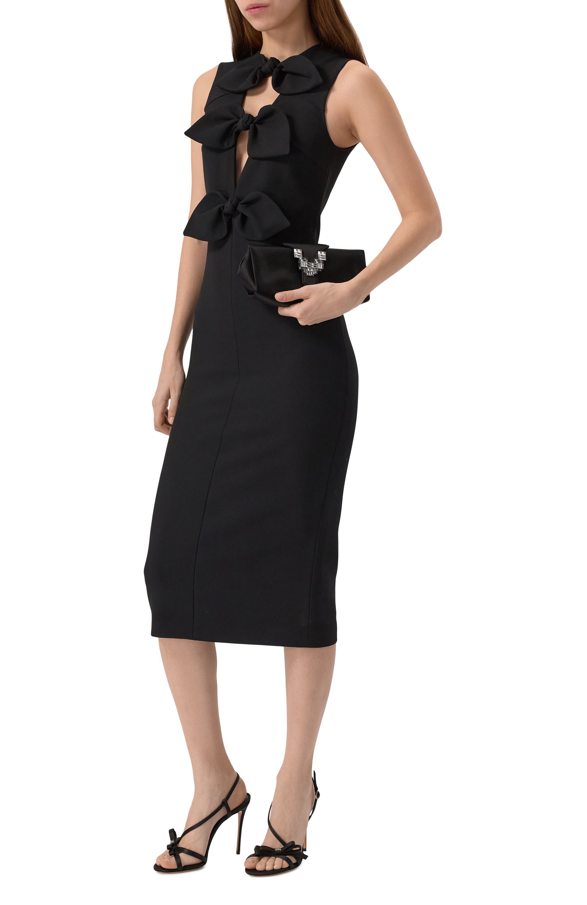 Платье N21 черного цвета по цене 95050 руб., арт. H061/5113, фото 2 Платье N21, арт. H061/5113, фото 2