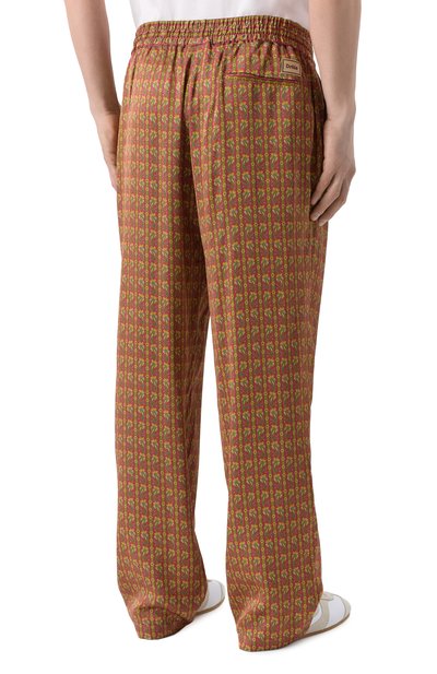 Брюки из вискозы DROLE DE MONSIEUR красного цвета по цене 32700 руб., арт. J-BP191-VI027-RD, фото 4 Брюки из вискозы DROLE DE MONSIEUR, арт. J-BP191-VI027-RD, фото 4