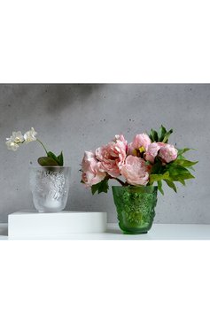 Ваза pivoines s LALIQUE зеленого цвета, арт. 10708800 | Фото 3 (Региональные ограничения белый список (Axapta Mercury): Не проставлено; Нос: Не проставлено; Ограничения доставки: fragile-2)