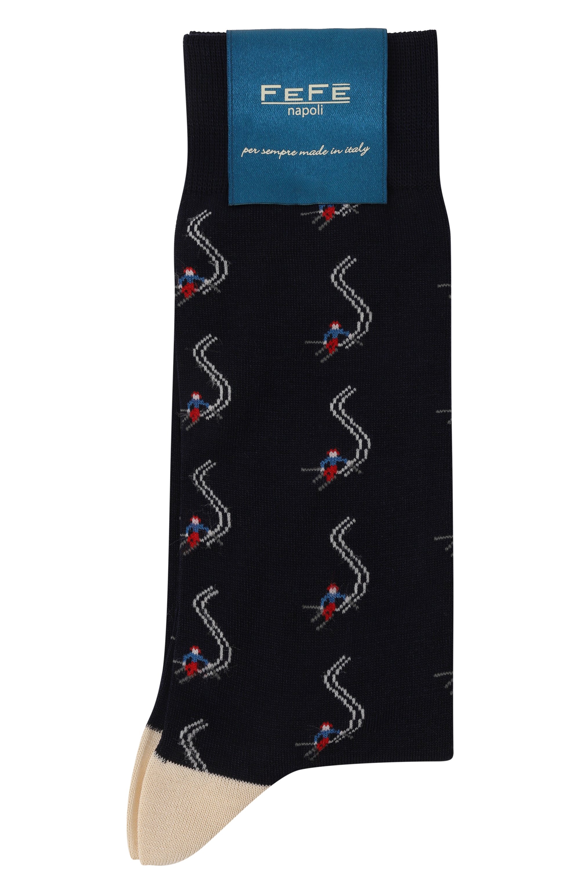 Хлопковые носки FEFE` темно-синего цвета по цене 3845 руб., арт. SH0RT S0CKS/S0SCIAT0RE1C-U, фото 1 Хлопковые носки FEFE`, арт. SH0RT S0CKS/S0SCIAT0RE1C-U, фото 1