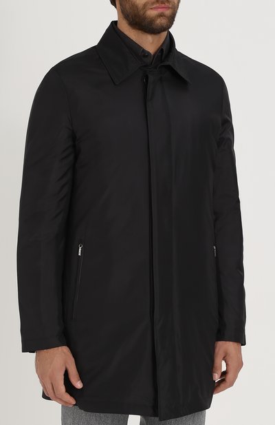 Пуховый плащ на молнии прямого кроя  ZILLI, арт. A0TIMB-30036/3500, фото 3