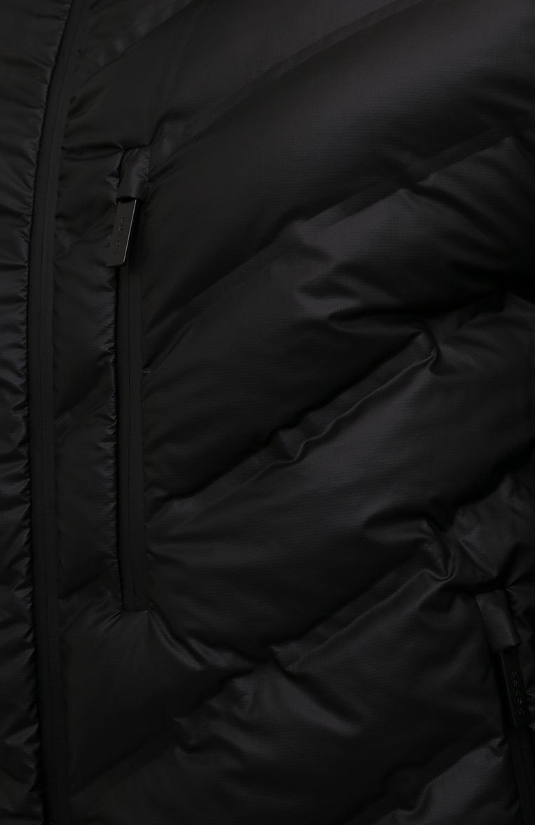 Мужская утепленная куртка PRADA черного цвета, арт. SGB270-1T2Y-F0002-202 | Фото 5 (Рукава: Длинные; Материал внешний: Синтетический материал; Длина (верхняя одежда): Короткие; Кросс-КТ: Куртка, Утепленные; Мужское Кросс-КТ: утепленные куртки; Стили: Кэжуэл)