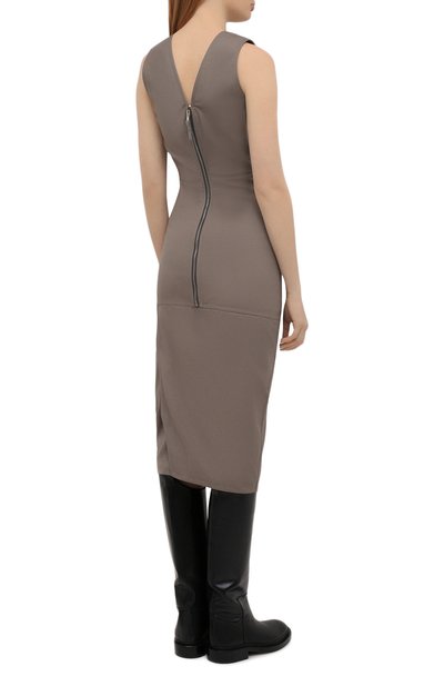 Хлопковое платье RICK OWENS, арт. RP21S3528/TE, фото 4