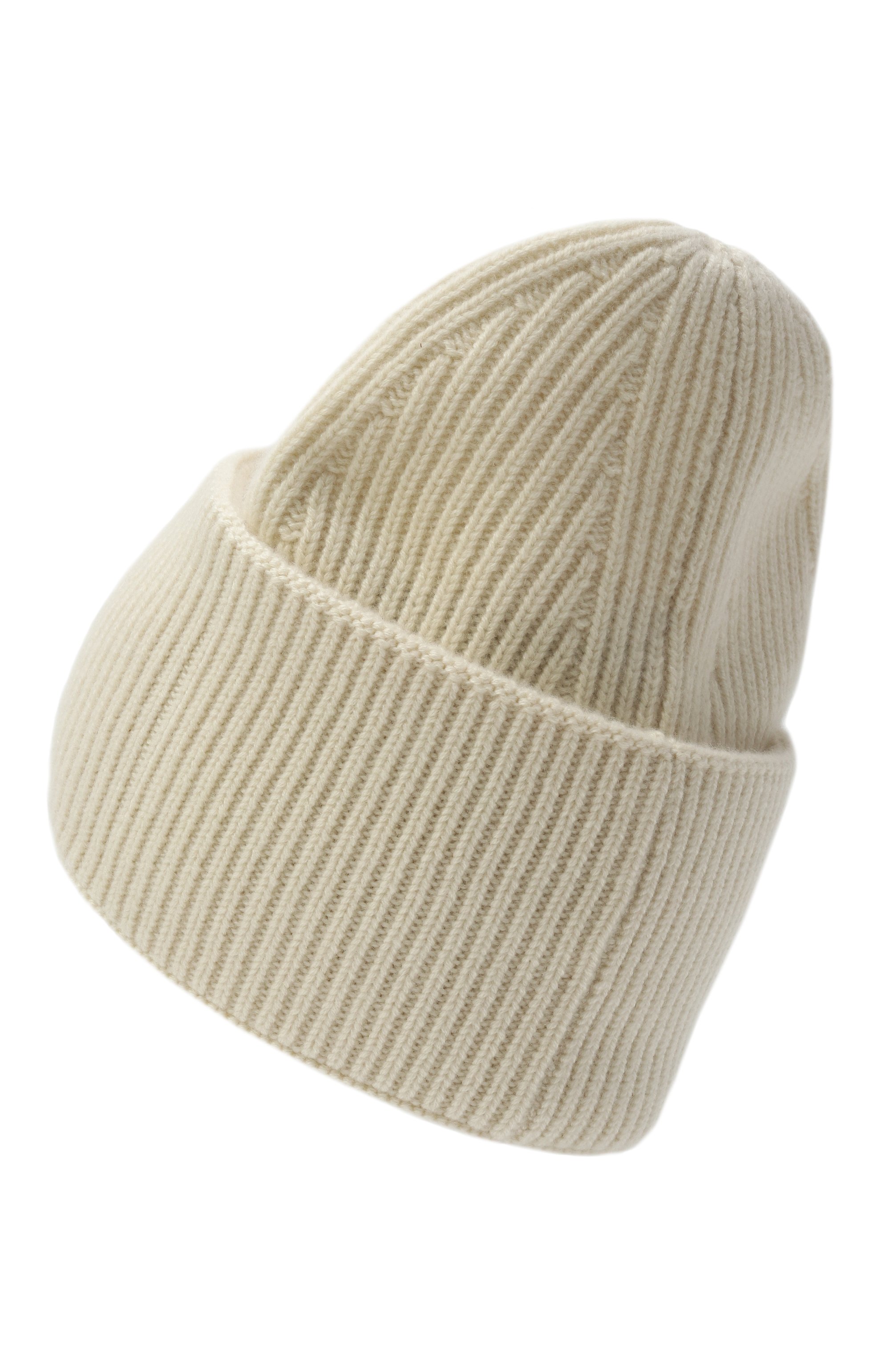 Кашемировая шапка LANEUS кремового цвета по цене 32900 руб., арт. F5LAUAHT186, фото 2 Кашемировая шапка LANEUS, арт. F5LAUAHT186, фото 2