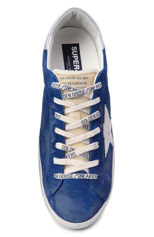 Замшевые кеды Super-Star Golden Goose Deluxe Brand GMF00101.F007531 Синий  GMF00101.F007531 Фото 6