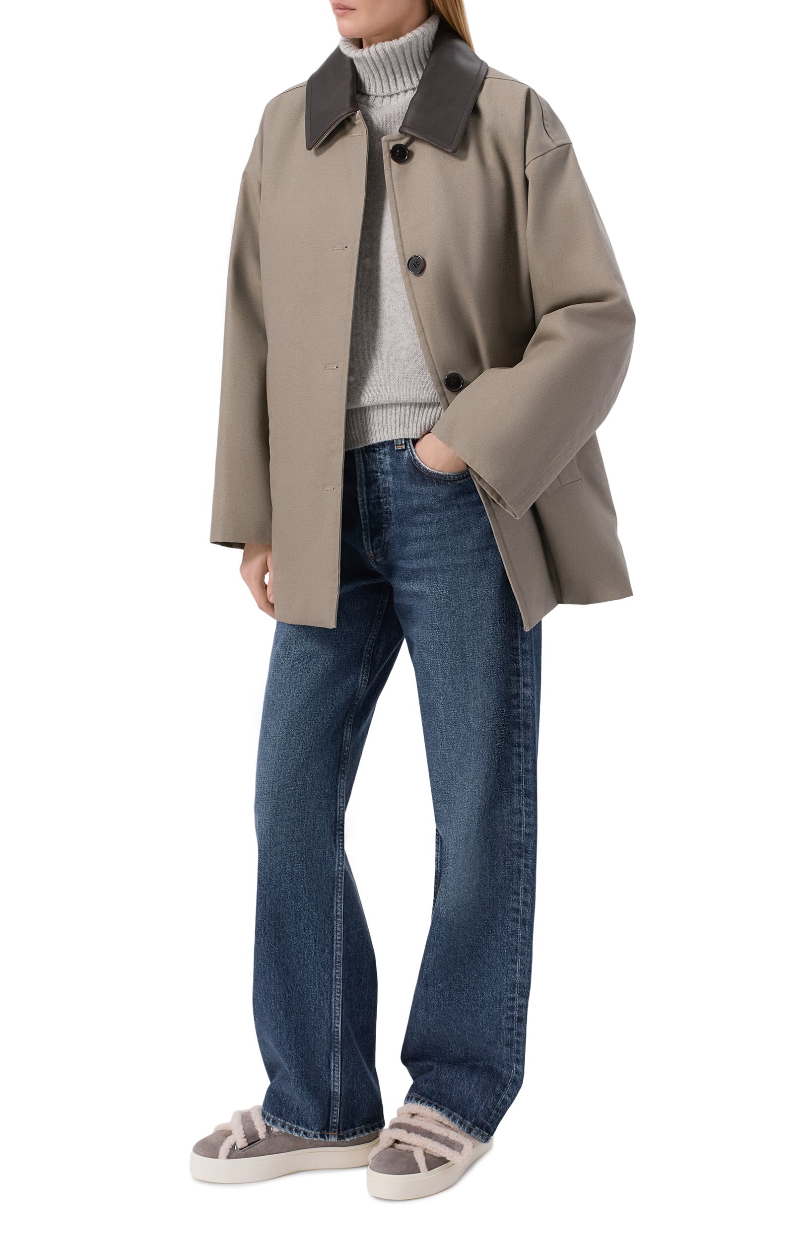 Замшевые кеды shearling low velcro INUIKII, арт. 1001.001.0231, фото 3