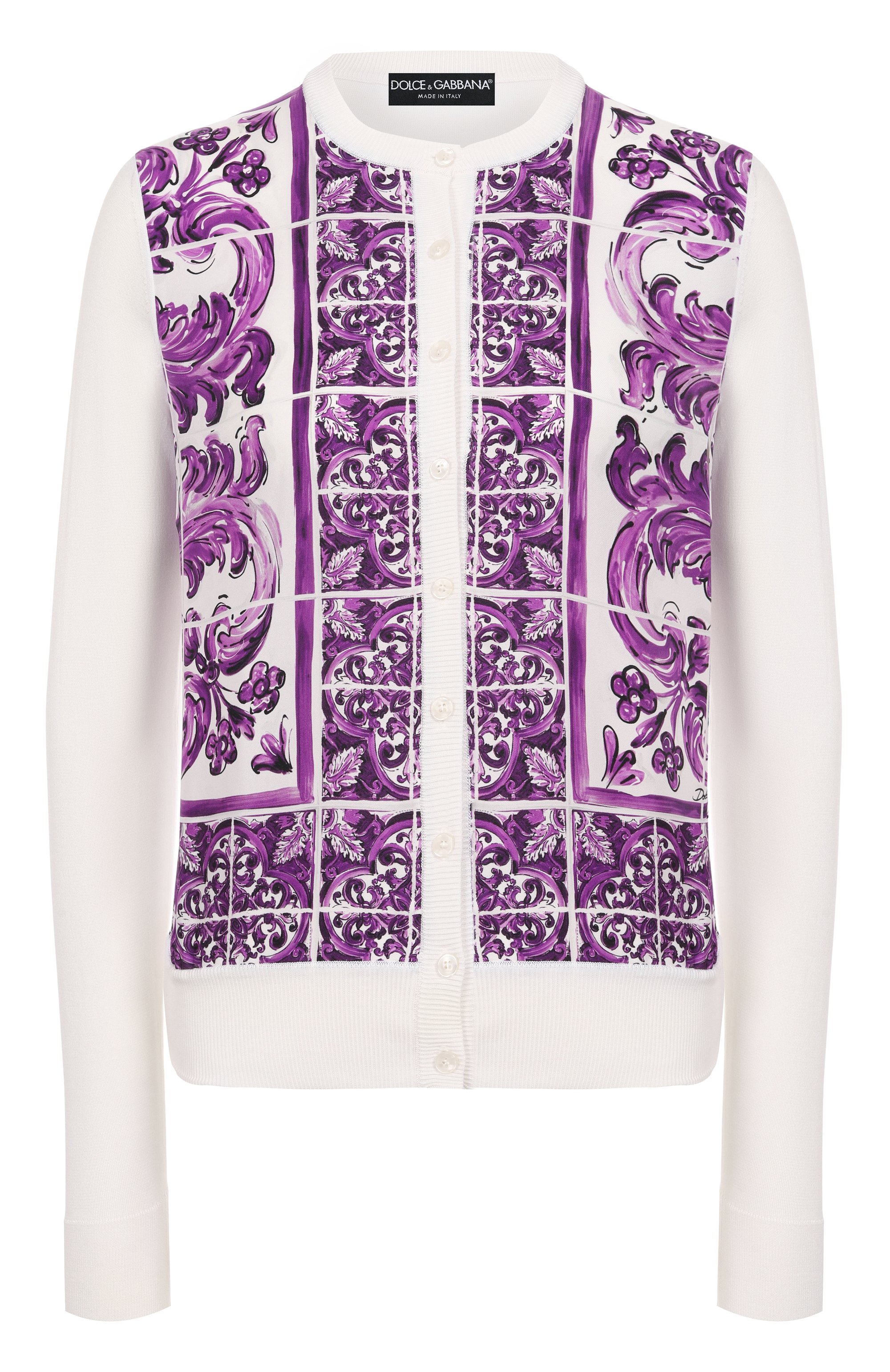 Шелковый кардиган DOLCE & GABBANA, �арт. FXV10T/JBSJF, фото 1