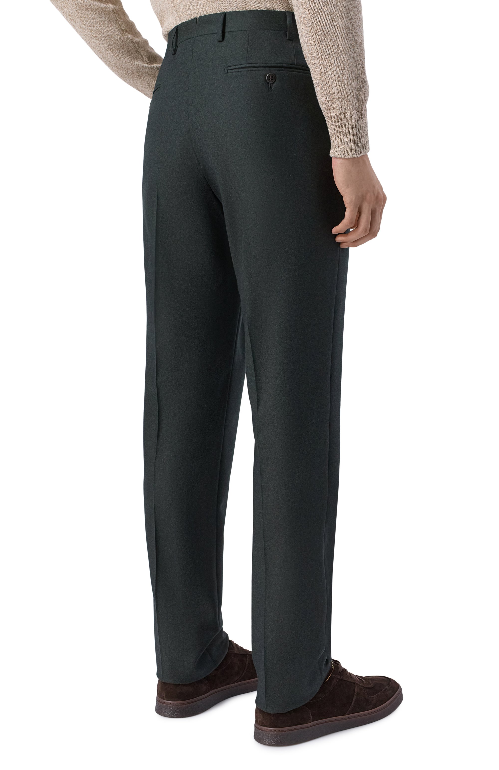 Шерстяные брюки CORNELIANI темно-серого цвета по цене 56450 руб., арт. 285B01/2A18111, фото 4 Шерстяные брюки CORNELIANI, арт. 285B01/2A18111, фото 4