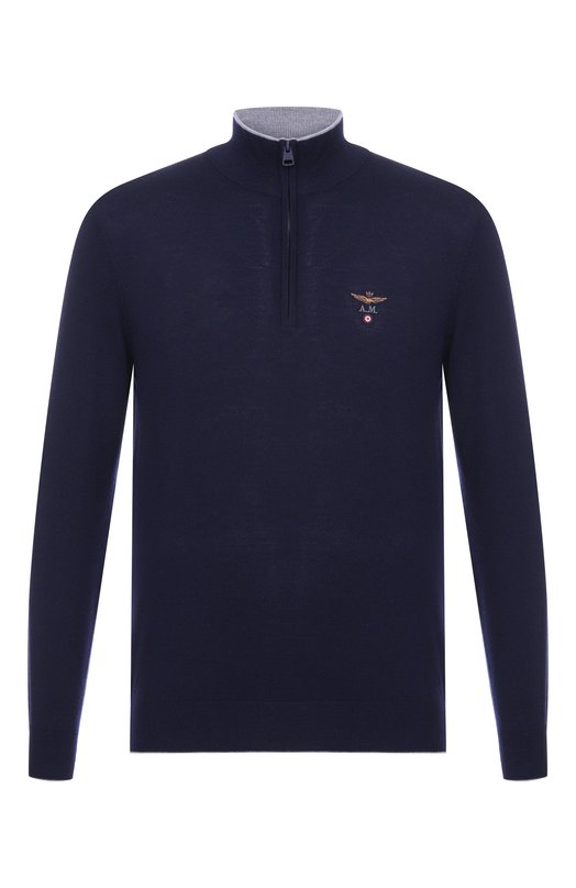 Шерстяной джемпер Aeronautica Militare MA1570UL00415 Синий MA1570UL00415
