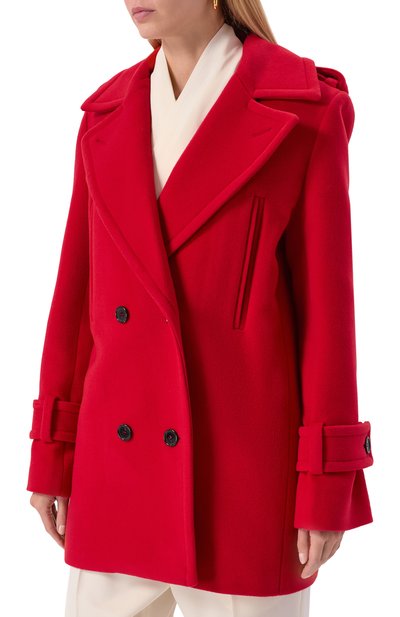 Пальто из шерсти и кашемира NINA RICCI красного цвета по цене 265500 руб., арт. 25ACMA013/WV0325, фото 3 Пальто из шерсти и кашемира NINA RICCI, арт. 25ACMA013/WV0325, фото 3
