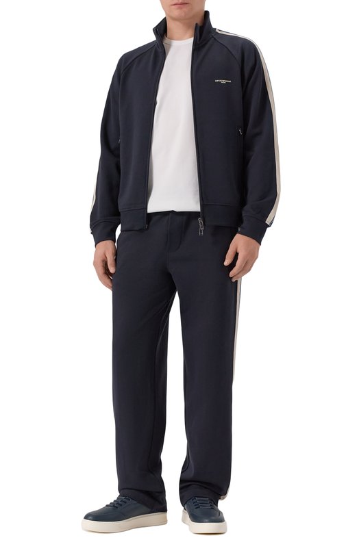 Хлопковые брюки Emporio Armani EM002873/AF13488 Синий  EM002873/AF13488 Фото 2