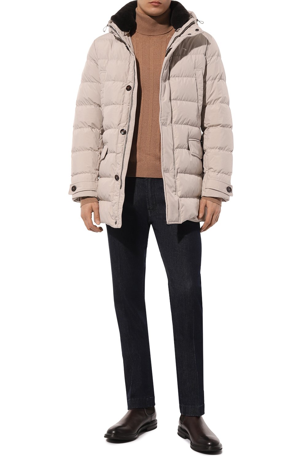 Пуховик saturno-stp с воротником из овчины MOORER, арт. 0NRUTA-STP_SET, фото 2