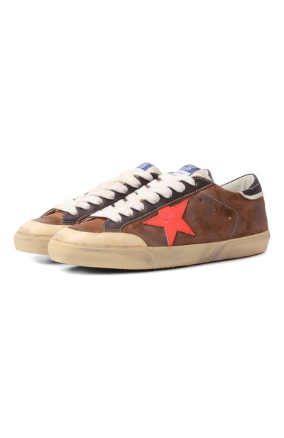 Мужские комбинированные кеды super-star GOLDEN GOOSE DELUXE BRAND, арт. GMF01026.F008108